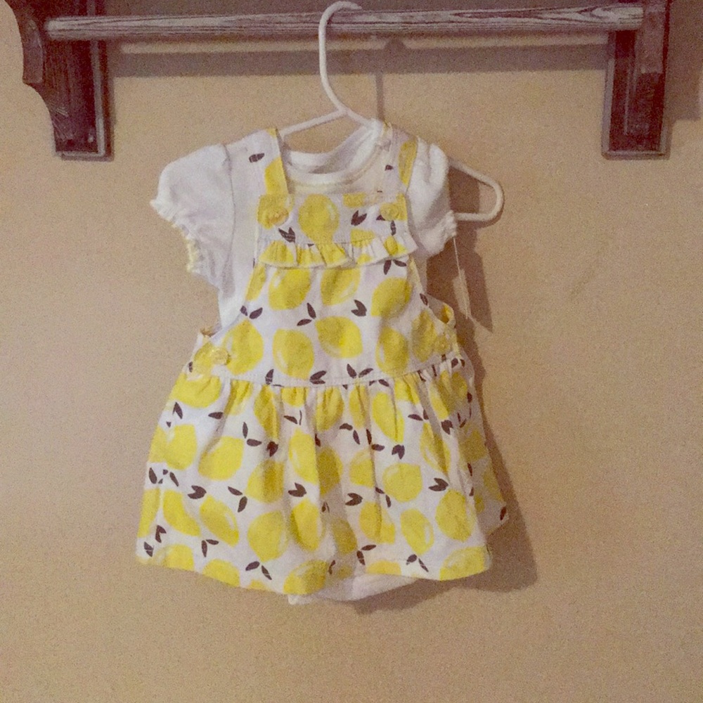 NWT Carters baby girl dress with onesie underneath